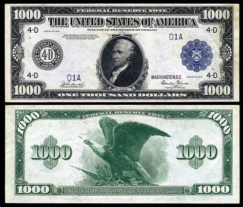 Printable 1000 Dollar Bill